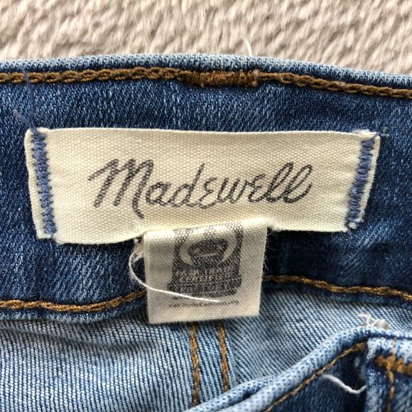 Madewell Womens Jeans Size 24 9" Mid-Rise Skinny Leg Ankle Blue Denim Casual - Picture 9 of 16